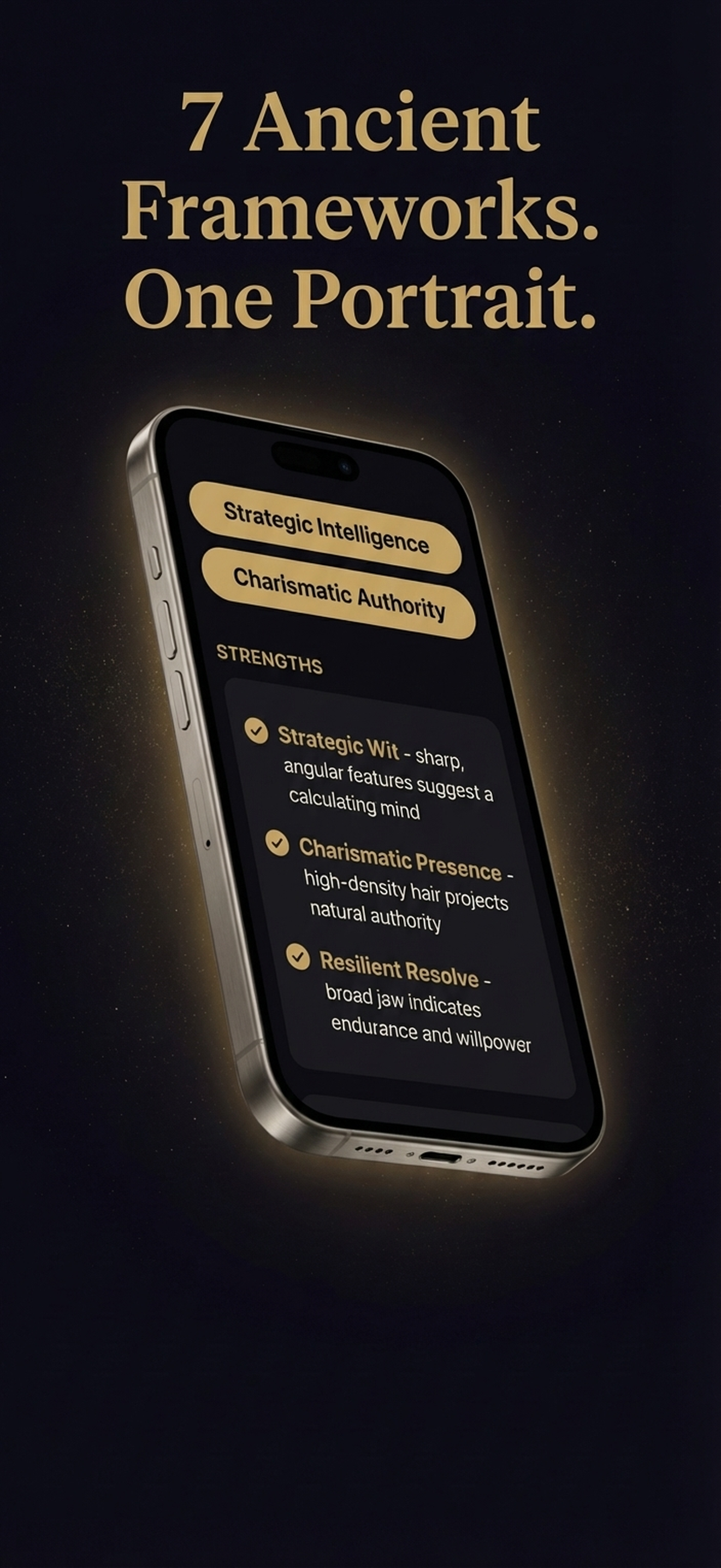 Character depth reading screen