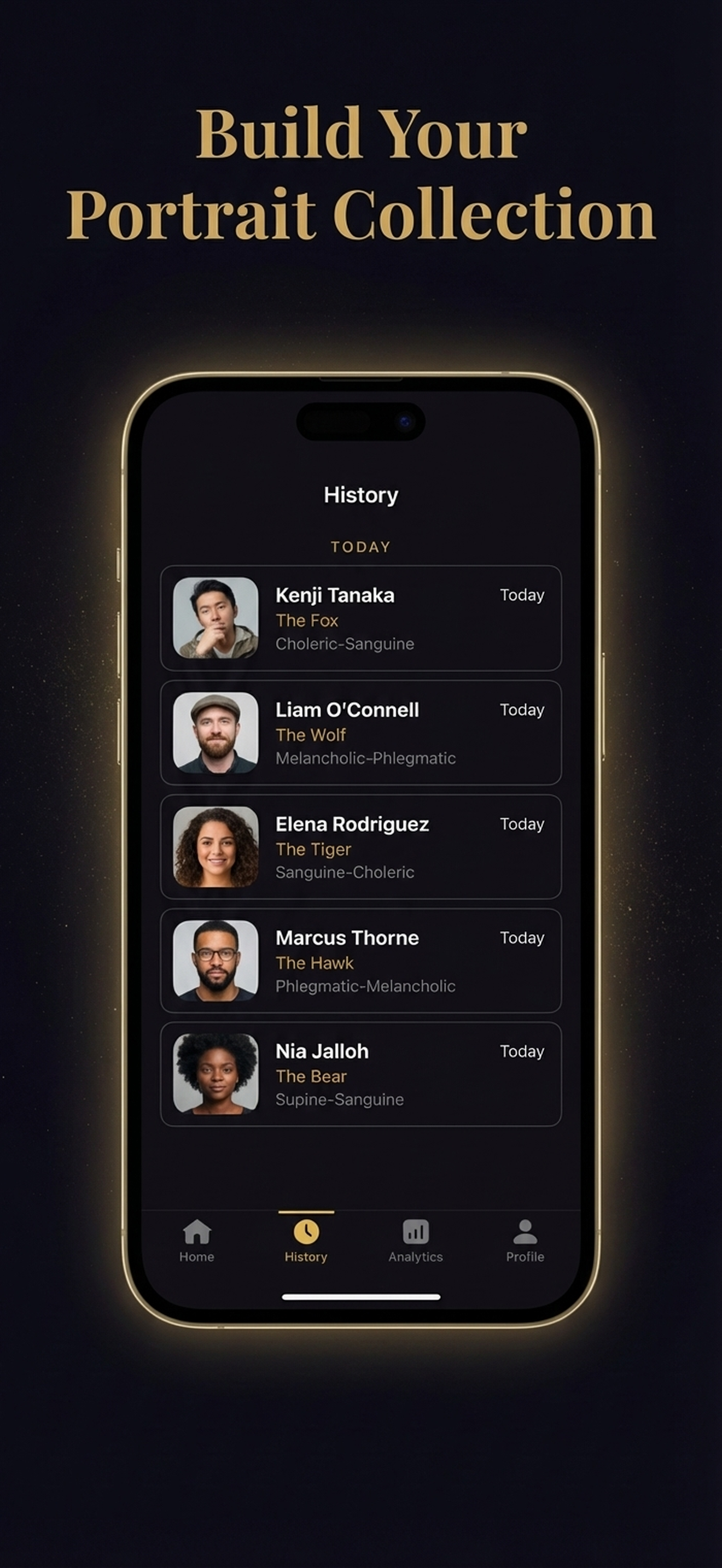 Historical figure match screen